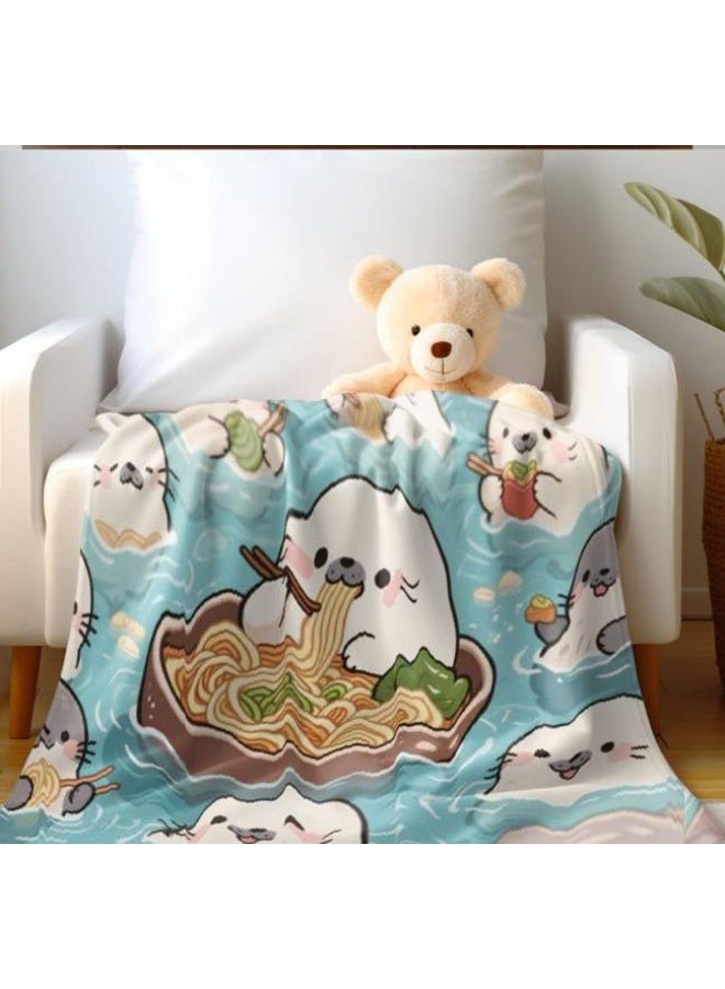 عام بطانية رقيقة من الفانيلا الكرتونية للأطفال والرضع (دافئة ومريحة، ومناسبة للنوم والألعاب) 70 سم * 100 سم - Image 4