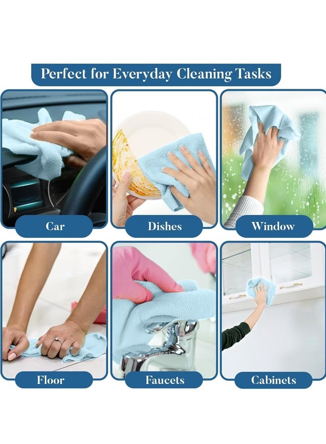 cleany genie 30pcs Microfiber Cloth Tear A Towel Grey - Image 4