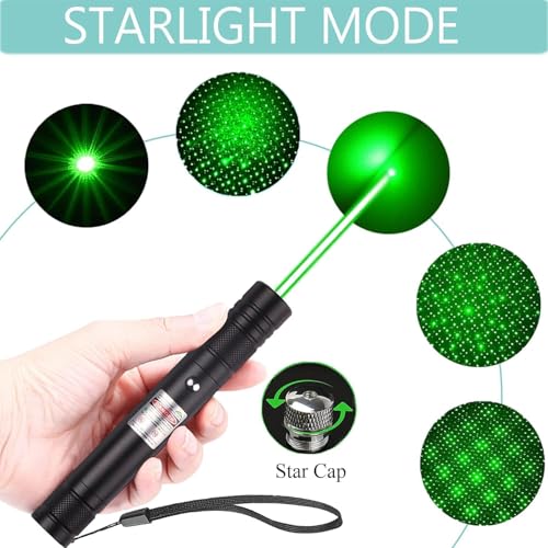Obedient Green Laser Pointer High Power | Smart Laser Light Pen | Laser Light Powerful Long Range 5000m Beam | Laser Pointer for Presentation, Stargazing, Outdoor Use - Image 2