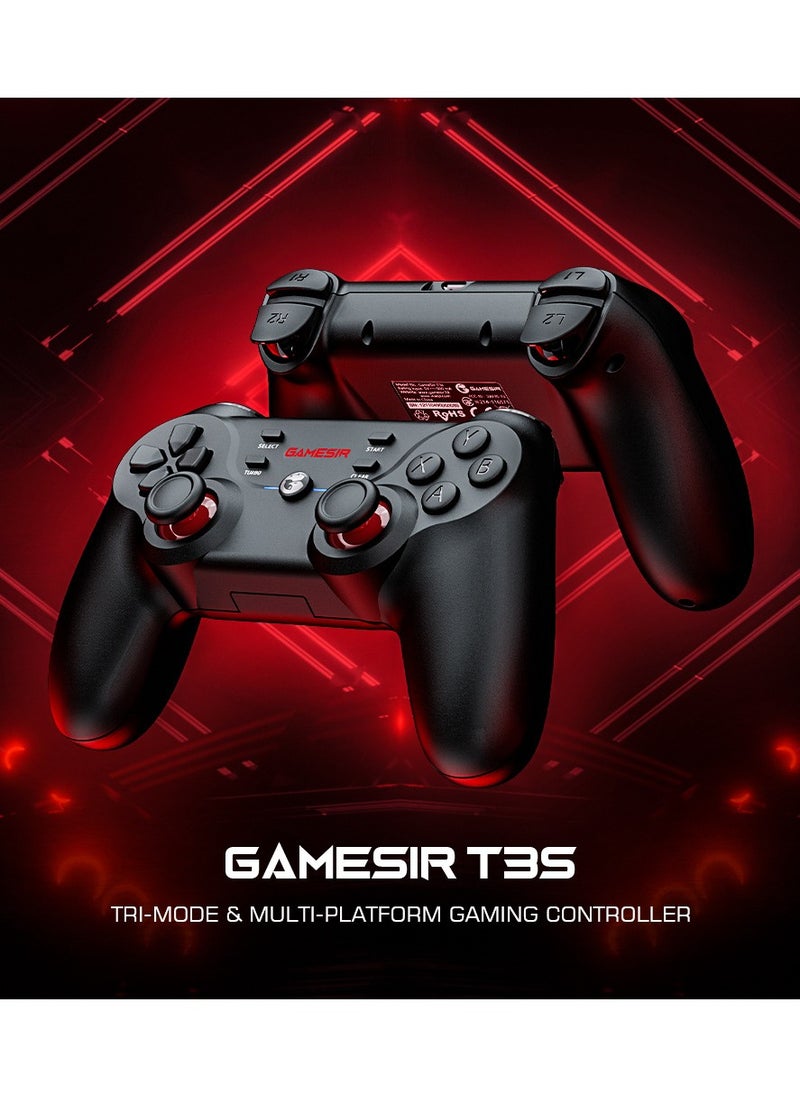 Generic Classic Gamepad GameSir T3S Wireless Bluetooth Gaming Controller for Switch Windows PC Android TV Box iPad iOS  Android with Turbo Function, Dual Shock, 600mAh Lithium-ion Battery Playing 25hours  - Image 4