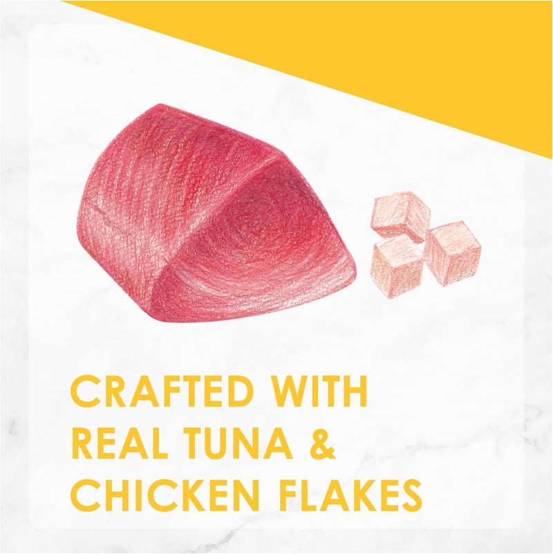 Fancy Feast Puree Kiss Tuna Puree with Chicken Flakes, 10g x 4 - Image 5