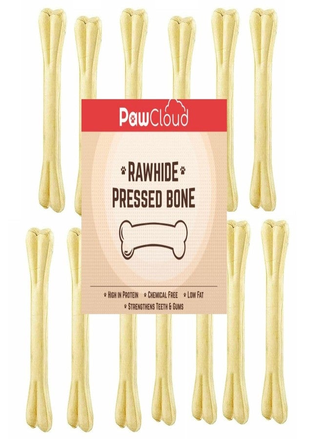 PawCloud Rawhide Pressed Dog Chew Bone, Dog Bone Treat, 10 Inch (3kg) - Image 1