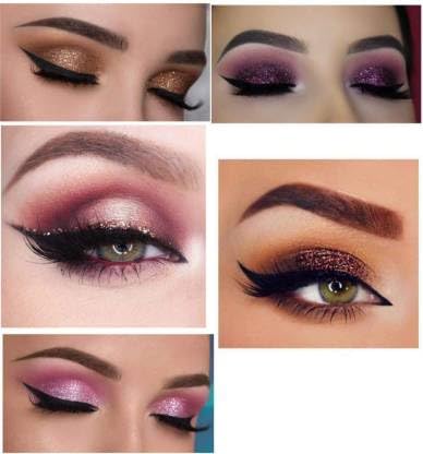 ADOERE Professional 52 Colors Matte Eyeshadow with Highlights Blush Contour Lip Gloss With 3 Brushes for Eyeshadow and Lip Gloss 96g Multicolor - Image 4