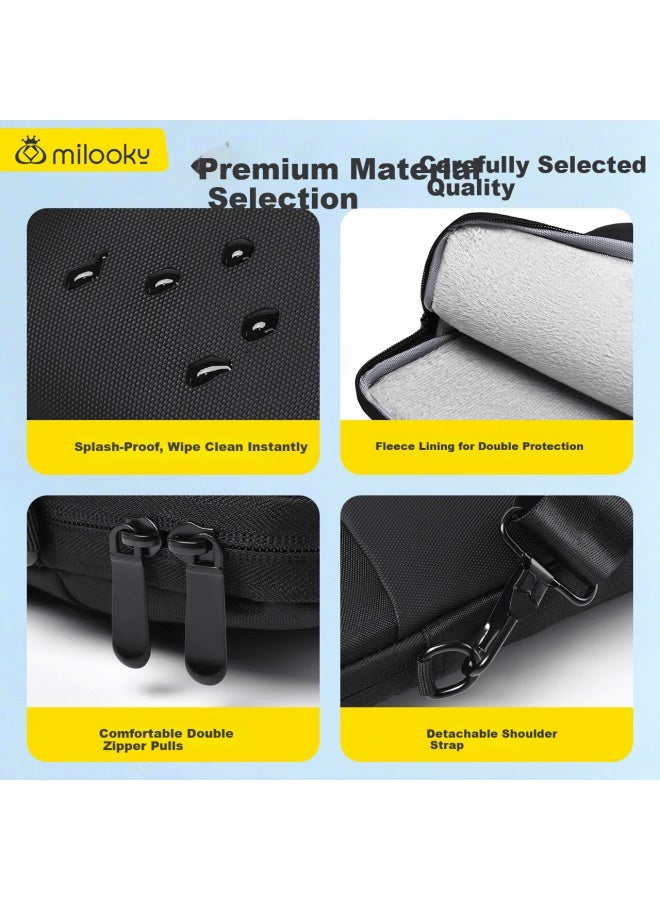 Milooky Laptop Bag Handbag Shoulder Bag For Men And Women 15/16 Inch Business Commuter Briefcase - Image 2