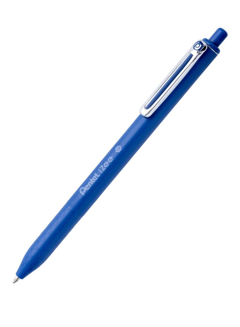 Pentel قلم حبر جاف قابل للسحب 12 قطعة بقطر 1.0 مم حبر أزرق - Image 2