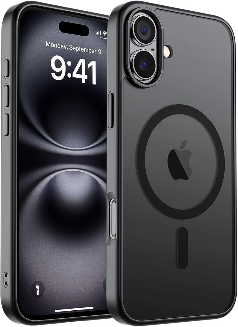 AIBEX Back Cover Case for iPhone 16 Plus | Slim Case with Wireless Charging Support | Anti-Scratch, Shockproof, Anti-Fingerprint & Lightweight Military-Grade Protective Cover - Black - Image 1