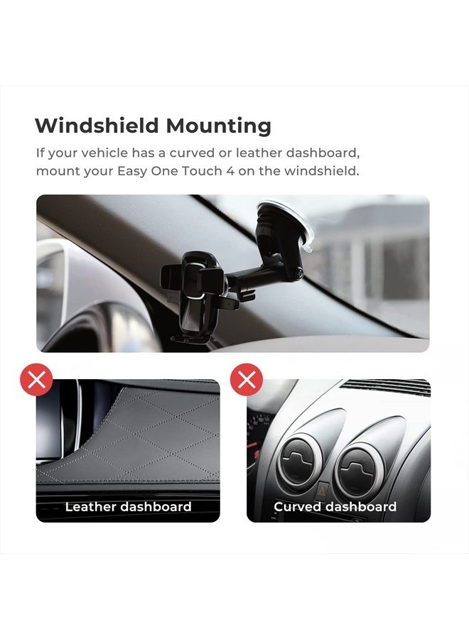 iOttie Easy One Touch 4 Dash & Windshield Universal Car Mount Phone Holder Desk Stand for -iPhone, Samsung, Moto, Huawei, Nokia, LG, Smartphones, Black - Image 5