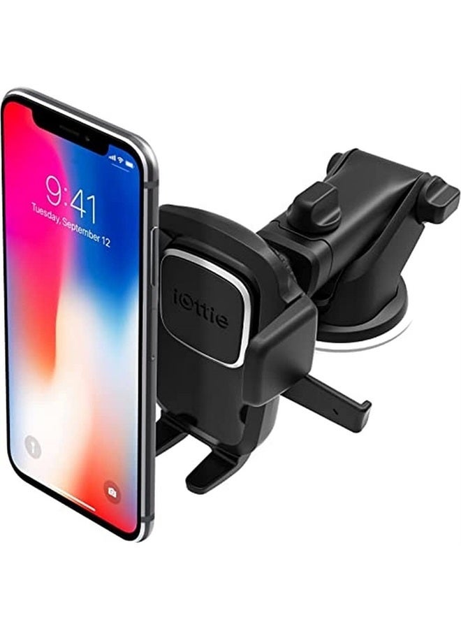 iOttie Easy One Touch 4 Dash & Windshield Universal Car Mount Phone Holder Desk Stand for -iPhone, Samsung, Moto, Huawei, Nokia, LG, Smartphones, Black - Image 1
