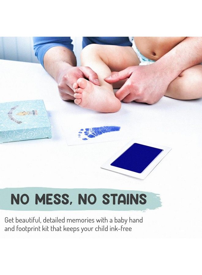 Forever Fun Times Notouch Inkless Baby Hand And Footprint Kit ; Painless Perfect Prints Without A Drop Of Ink On Your Child ; Quick And Easy Twostep Inkless Print Kit ; Baby Safe Ink Pad (Black (Updated) 2 Pads) - Image 3