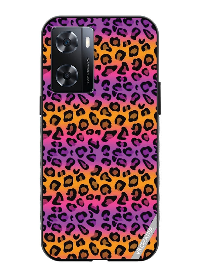 VR CREATIVE Protective Case Cover For Oppo A57/A77s Leopaeerd Design Multicolour - Image 1