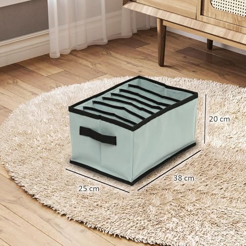 BB BACKBENCHERS Clothes Organizer Non-Woven Fabric for Wardrobe/Foldable Cupboard Storage Boxes/Rectangular Almirah Organizers for Shirts/Pants/T-Shirts/Dress/Jeans (7 GRID) - Image 3