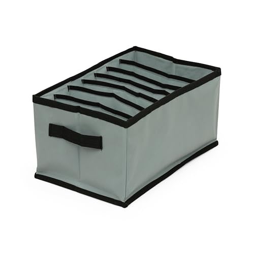 BB BACKBENCHERS Clothes Organizer Non-Woven Fabric for Wardrobe/Foldable Cupboard Storage Boxes/Rectangular Almirah Organizers for Shirts/Pants/T-Shirts/Dress/Jeans (7 GRID) - Image 1