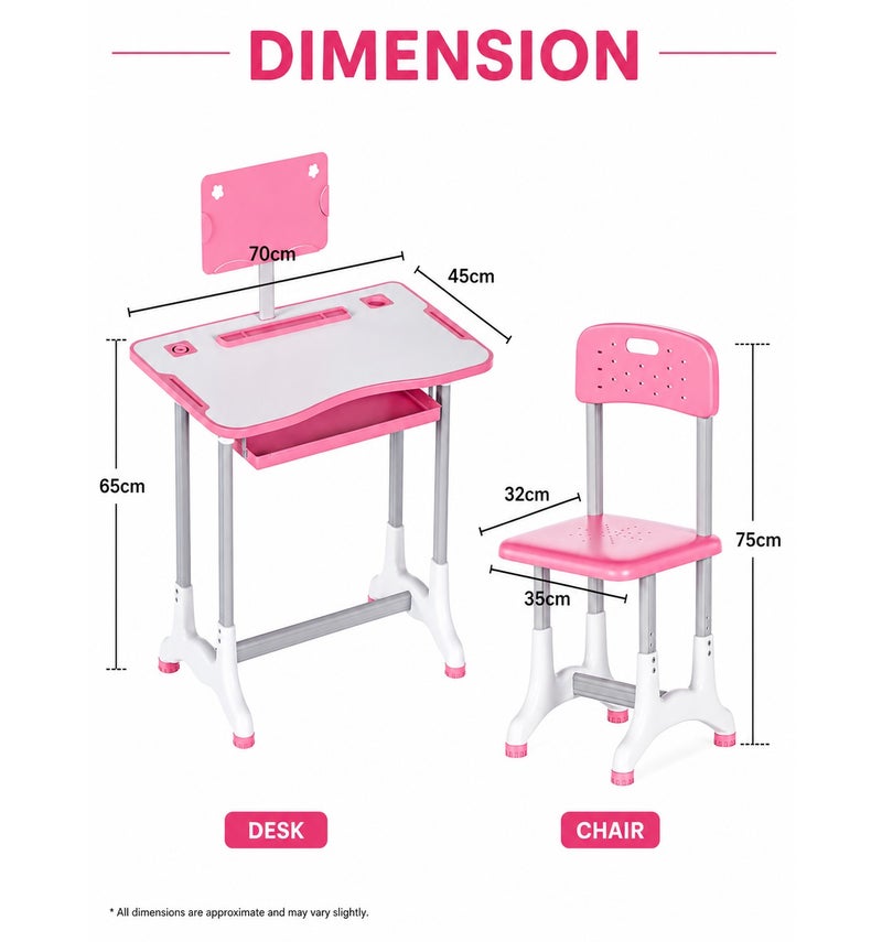 Funz Educational children's desk consisting of a study table and chair ( Light not included ) - Image 2