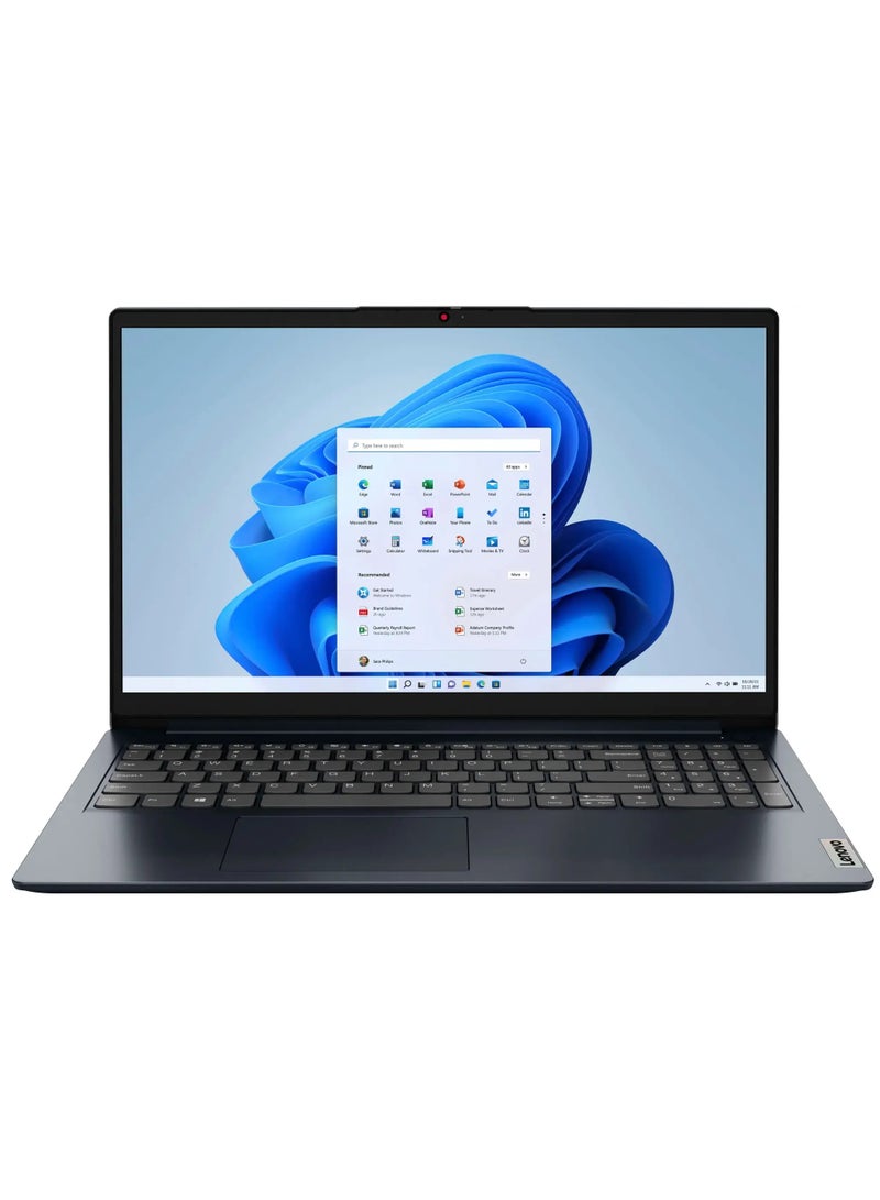 Lenovo Ideapad 1 Laptop With 15.6-Inch FHD Touch Screen Display, Ryzen 5 7520U Processor/8GB RAM/256GB SSD/AMD Radeon Graphics/Windows 11 Home English Abyss Blue - Image 2