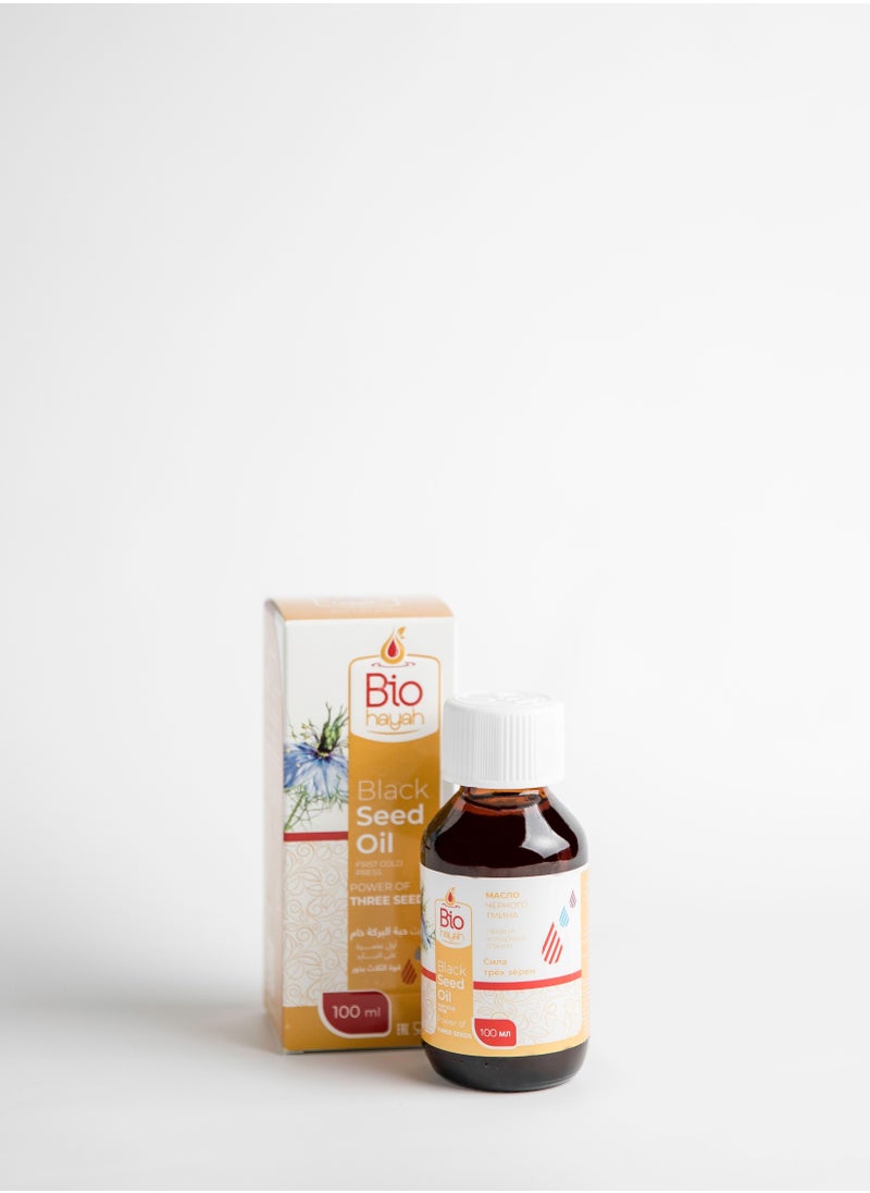 Biohayah Biohayah The power of the three seeds (Ethiopian - Egyptian - Syrian) Black Seed Oil - 100% Pure Cold Pressed Natural - Health Supplement, Immunity, Weight Loss - Hair Growth, Face, Skin Care 100 ml  - Image 1