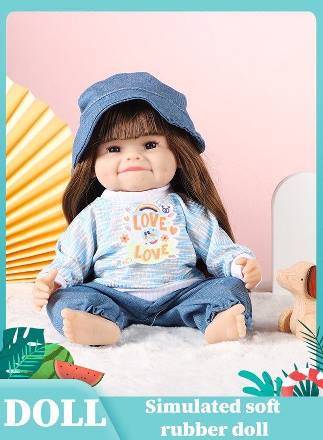 Baby doll, lifelike baby doll - A lifelike baby doll crafted from soft silicone material, 3D simulated series baby doll, suitable for all age groups. - Image 1