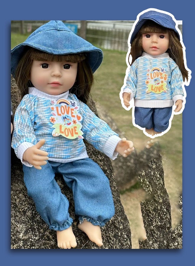 Baby doll, lifelike baby doll - A lifelike baby doll crafted from soft silicone material, 3D simulated series baby doll, suitable for all age groups. - Image 5