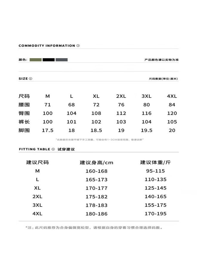 Clor Outdoor Functional Cargo Pants For Men, Spring And Summer Casual Trousers, Loose-fitting Straight-leg Hiking Pants, Lfc02 Black M - Image 3