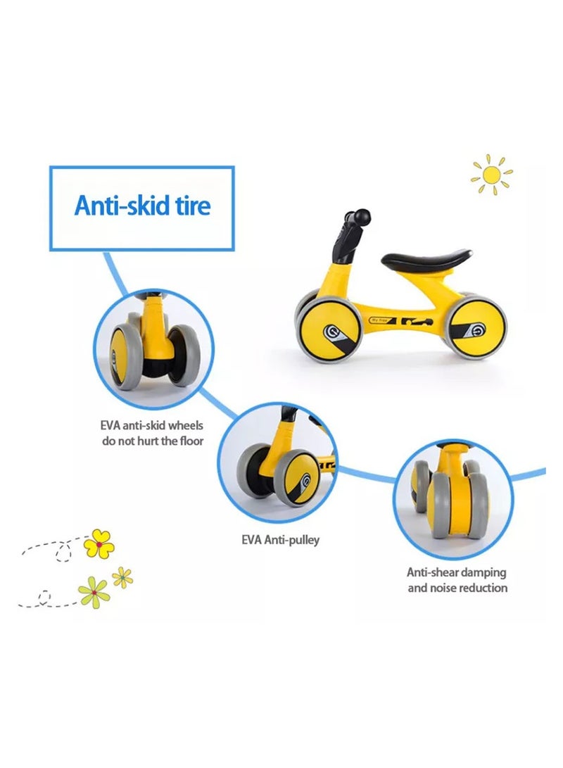 Baby Bicycle Cute Toys for 1 Year Old Boy and Girl Toddler Bike 12-36 Months Baby Walker Riding Gifts No Pedal Infant 4 Wheels Baby's First Birthday Gift  - Image 5