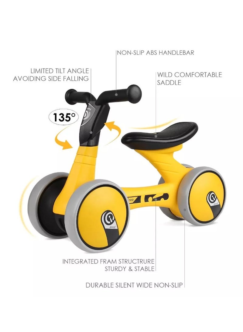 Baby Bicycle Cute Toys for 1 Year Old Boy and Girl Toddler Bike 12-36 Months Baby Walker Riding Gifts No Pedal Infant 4 Wheels Baby's First Birthday Gift  - Image 4