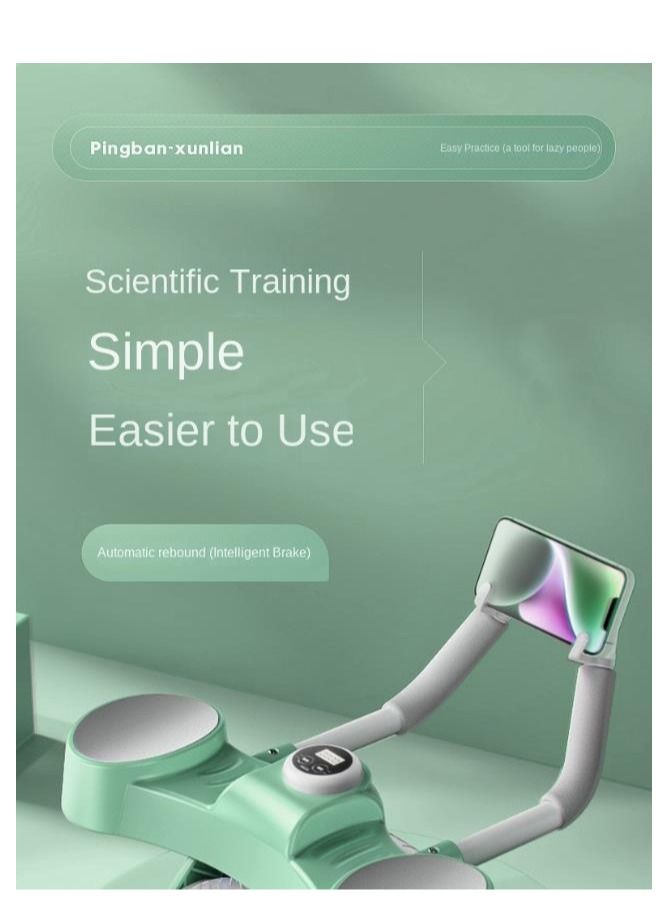 Y&D 2 and 1 Smart Ab Wheel Built-in Chip Accurate Recording  Automatic Rebound Abs Workout Equipment Good Stability Free Thickened Pads Not Hurting the Knees - Image 2