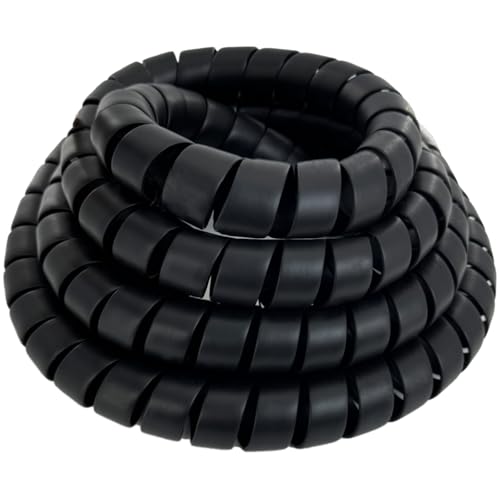 JIAXLTD Spiral Wrap Hose Cable Protector - 1.58" OD x 12' Pre-Cut Lengths-Safe Hose Protector to Avoid Wear and Extend Life for Hydraulic Pneumatic Hoses - Image 1