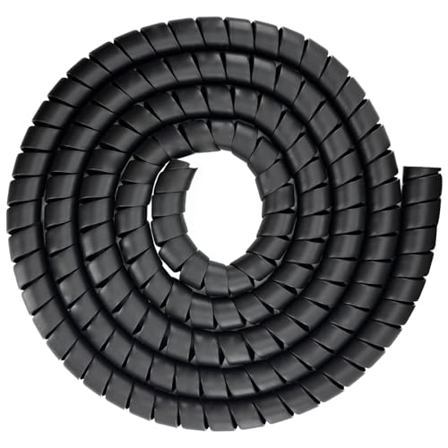 JIAXLTD Spiral Wrap Hose Cable Protector - 1.58" OD x 12' Pre-Cut Lengths-Safe Hose Protector to Avoid Wear and Extend Life for Hydraulic Pneumatic Hoses - Image 2