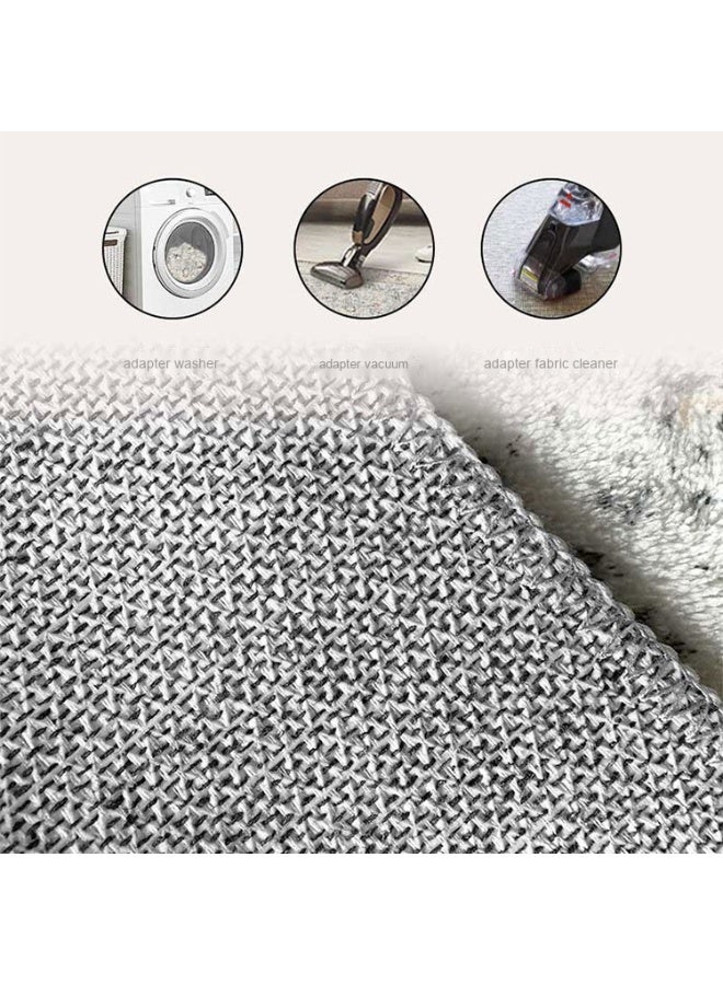 آنا سجادة فنية بوهو مقاس 80x160 سم مزودة بخاصية مقاومة الانزلاق، قابلة للغسل، مناسبة للصالون وغرف النوم والمكاتب الداخلية. - Image 2