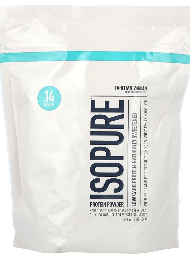 Isopure Low Carb Protein Powder Tahitian Vanilla 1 lb (454 g)