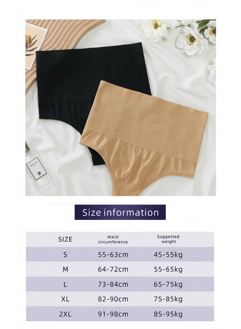 ريوكل بنطلون قصير للنساء بنطلون بطن عالي الخصر للنساء بنطلون بطن عالي الخصر للنساء بنطلون للتحكم في البطن لتخسيس الفخذين بتقنية رفع يوجا رياضي للرقص الهذيان أسود - Image 5