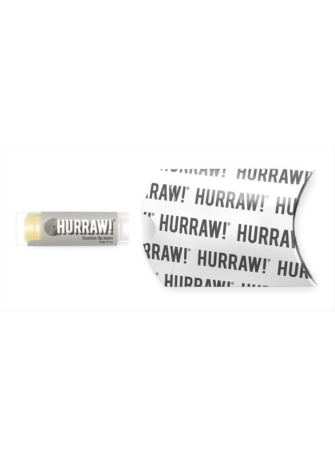 Hurraw! Licorice Lip Balm: Organic, Certified Vegan, Cruelty and Gluten Free. Non-GMO, 100% Natural Ingredients. Bee, Shea, Soy and Palm Free. Made in USA - Image 2