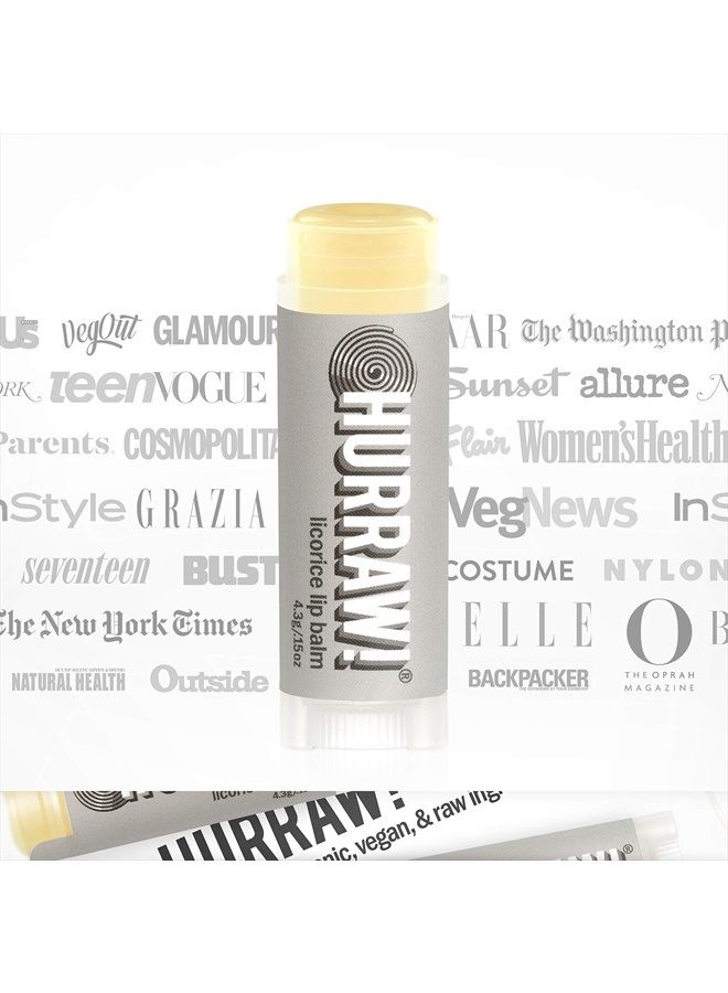 Hurraw! Licorice Lip Balm: Organic, Certified Vegan, Cruelty and Gluten Free. Non-GMO, 100% Natural Ingredients. Bee, Shea, Soy and Palm Free. Made in USA - Image 4