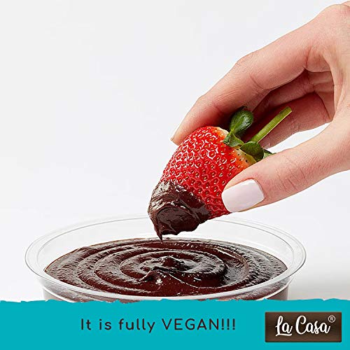 La Casa Vegan Dark Chocolate Spread | 35% Cocoa | All Natural Ganache | No Colors/Essence/Preservatives Used | 350 GMS | - Image 3