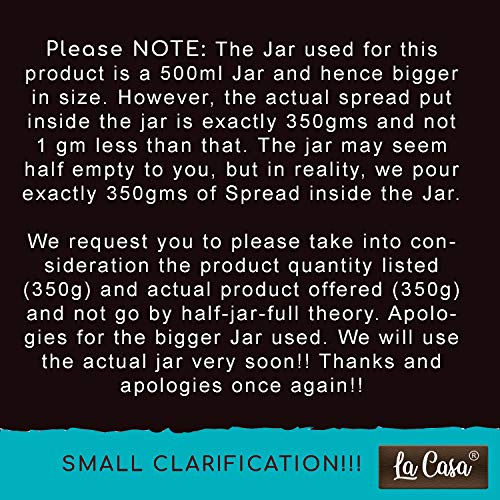 La Casa Vegan Dark Chocolate Spread | 35% Cocoa | All Natural Ganache | No Colors/Essence/Preservatives Used | 350 GMS | - Image 2