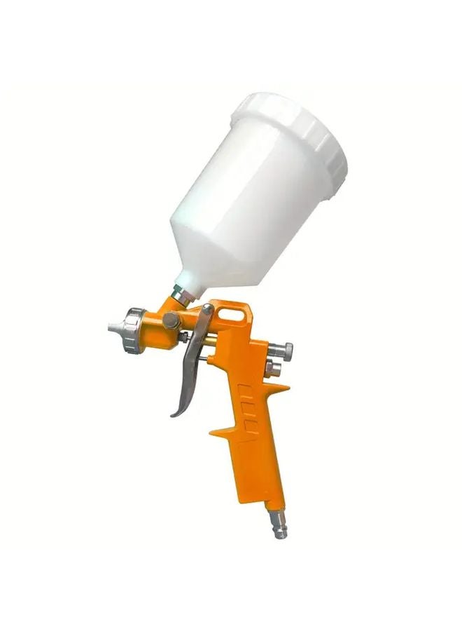 1 5mm Yellow Pneumatic Spray Gun Airbrush Sprayer 600CC Metal Paint Heavy Duty Automotive Tool - Image 1