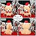 Threan 8 Inch Christmas Stuffed Animal Christmas Plush Doll with Santa Hat for Holiday Decoration Winter GiftsLittle Bear Style - Image 4