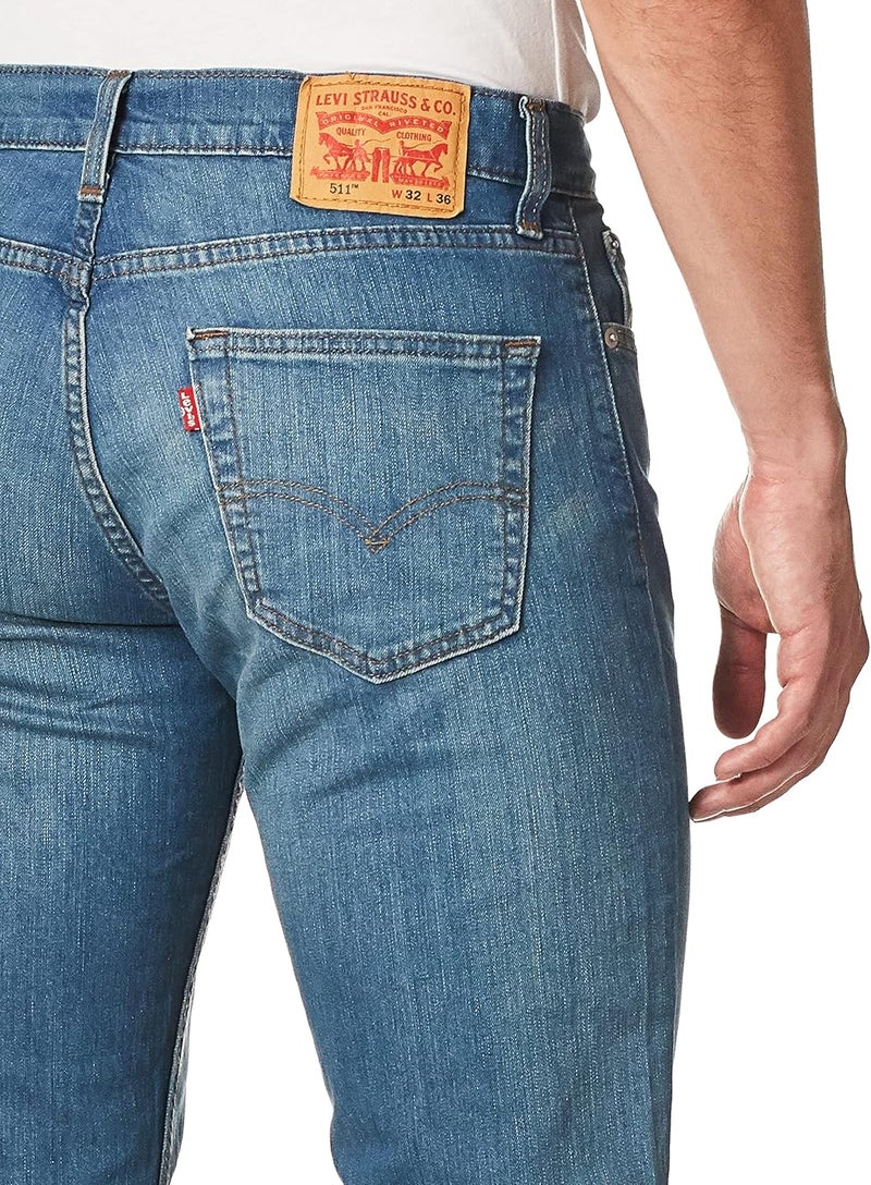 Levi's Men's 511 Slim Fit Jeans, Throttle - Stretch, 34W x 29L - Image 2