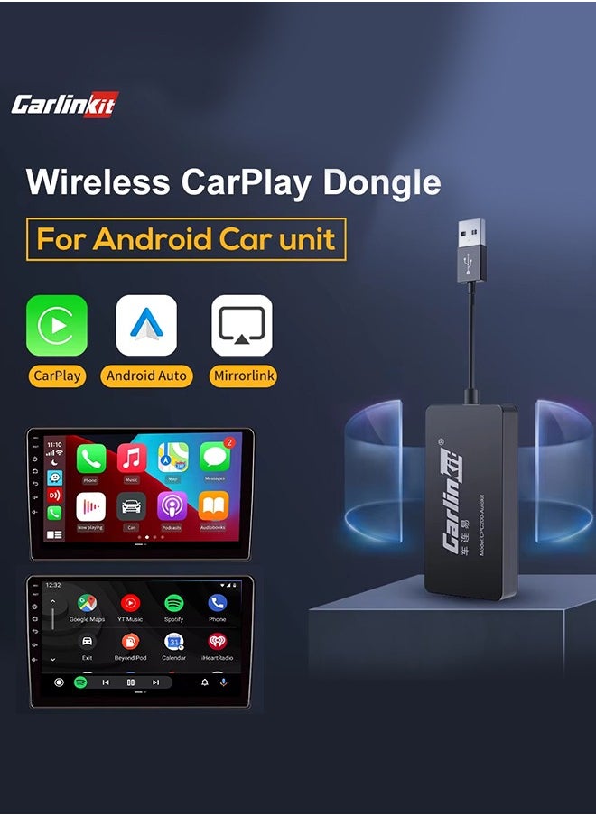 Carlinkit CCPA Wireless CarPlay Dongle Wireless Android Auto adapter Mirror For Modify Android 4.4 Version Screen Car Ariplay Mirroring Dongle Youtube Netflix video GPS Map Siri Google WiFi  - Image 1