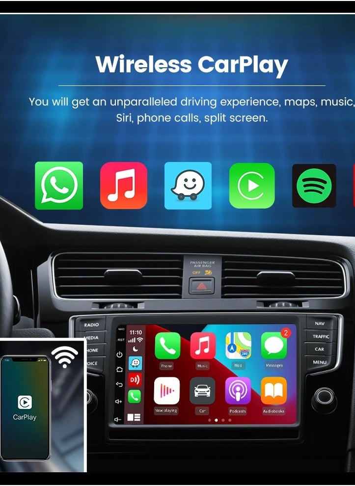 Carlinkit - CCPA Wireless CarPlay Dongle Wireless Android Auto adapter Mirror For Modify Android 4.4 Version Screen Car Ariplay Mirroring Dongle Youtube Netflix video GPS Map Siri Google WiFi - Image 1