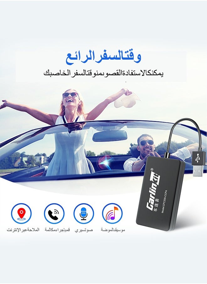 Carlinkit - CCPA Wireless CarPlay Dongle Wireless Android Auto adapter Mirror For Modify Android 4.4 Version or above Screen Car Ariplay Mirroring Dongle Youtube Netflix video GPS Map Siri Google WiFi - Image 1