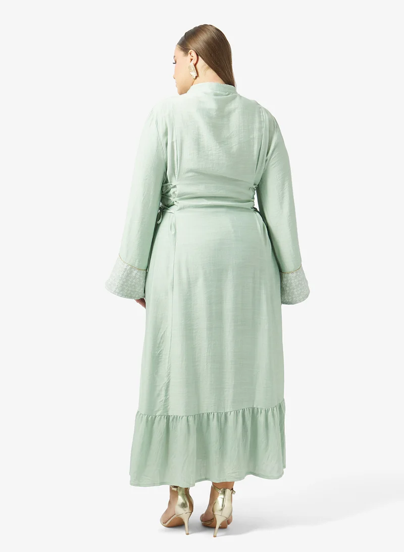 خزانة Plus Size Printe Jalabiya