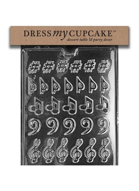 Musical Cliff Notes Sharp Trebel Base Clef Chocolate Mold J006