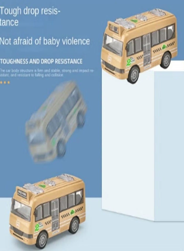 Purple Baby Bus Toy Car with Openable Door - Image 4