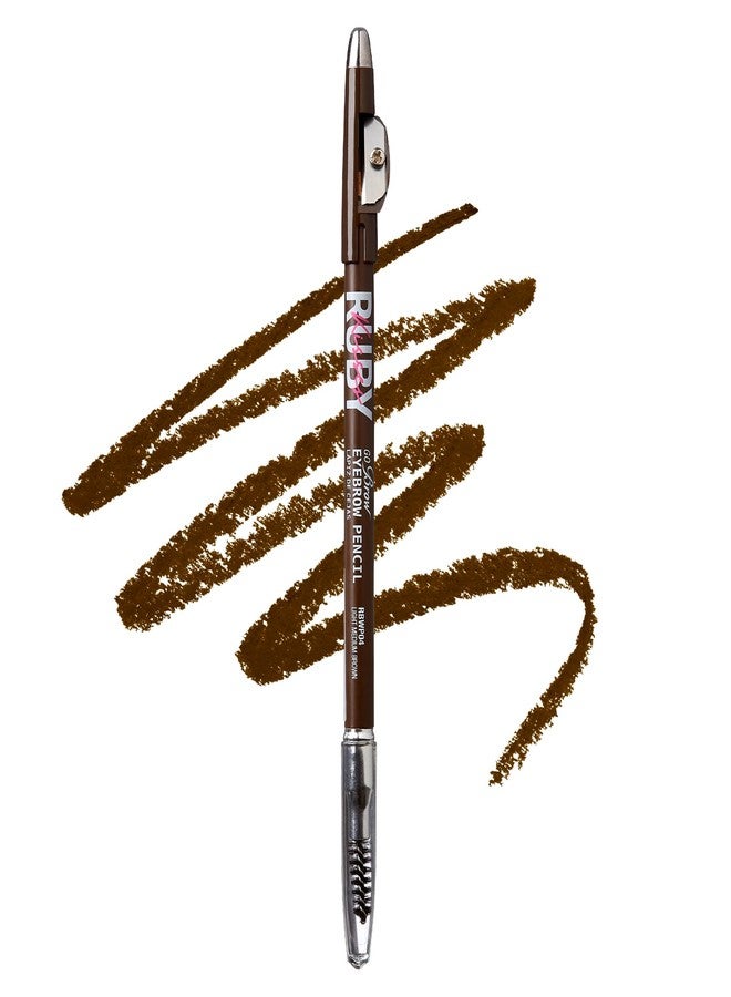 Ruby Kisses GoBrow Eyebrow Pencil, Sharpenable, Longwear, Long Lasting Eyebrow Wooden Pencil for Natural-Looking Brows 3 PACK (Medium Brown) - Image 3