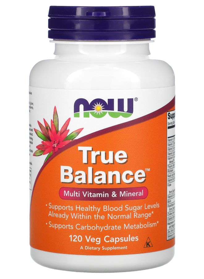 now True Balance Multi Vitamin & Mineral 120 Veg Capsules