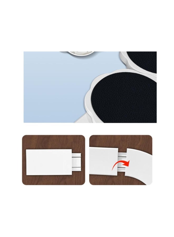 Compact Rotating Dining Table Tray, 85.5 x 85.5 cm, for Dinner & Kitchen Use - Image 1
