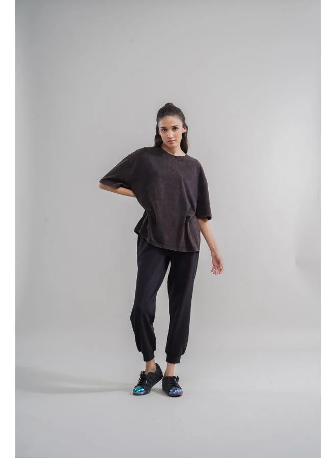 نسيسيرا Black Acid Wash Unisex T-Shirt
