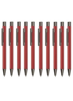 Uma Pack of 10 Retractable Ballpoint Pen Made in Germany Red  - Image 1