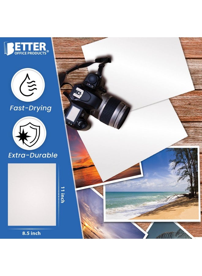 Better Office Products Glossy Photo Paper, 8.5 X 11 Inch, 100 Sheets, 200 Gsm, Letter Size, 100-Count Pack  - Image 4