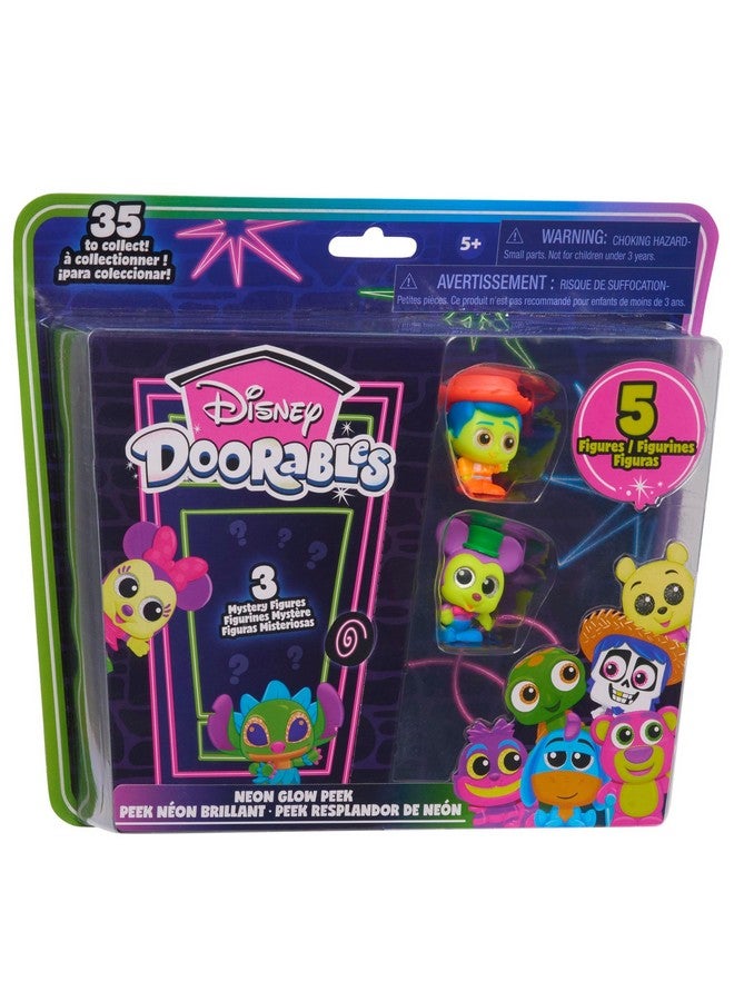 Just Play Disney Doorables Neon Glow Peek, Kids Toys for Ages 5 Up - Image 4